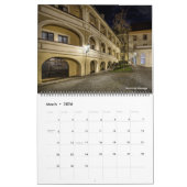 2026 Prague Old Town at Night Calendar カレンダー (3月 2026)