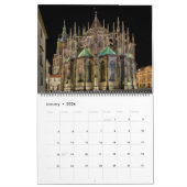 2026 Prague - St.Vitus Cathedral at Night Calendar カレンダー (1月 2026)