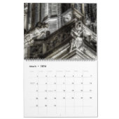 2026 Prague - St.Vitus Cathedral at Night Calendar カレンダー (3月 2026)