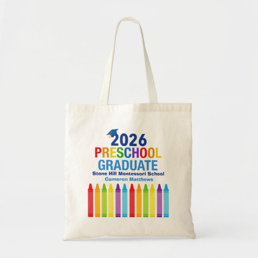 2026 Preschool Graduate Cute Custom Graduation トートバッグ (正面)