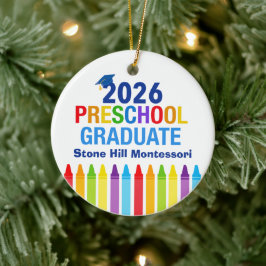 2026 Preschool Graduate Cute Custom Keepsake セラミックオーナメント