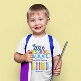 2026 Preschool Graduate Cute Customizable トドラーTシャツ