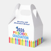 2026 Preschool Graduation Custom School Party フェイバーボックス (正面サイド)