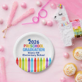 2026 Preschool Graduation Custom School Party ペーパープレート (パーティー)
