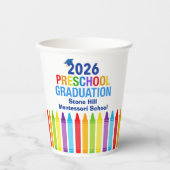 2026 Preschool Graduation Custom School Party 紙コップ (正面)