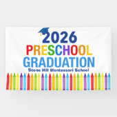 2026 Preschool Graduation Customizable School 横断幕 (横)