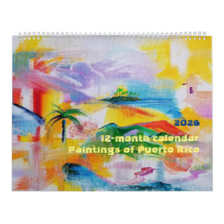 2026 Puerto Rico 12-month Calendar カレンダー