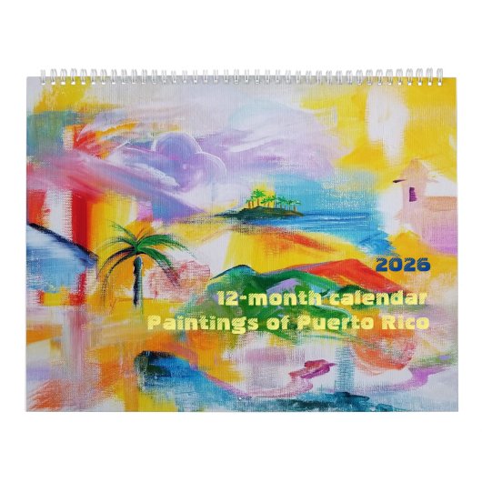 2026 Puerto Rico 12-month Calendar カレンダー (カバー)