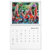 2026 Puerto Rico Art  カレンダー (2月 2027)