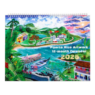 2026 Puerto Rico Art  カレンダー