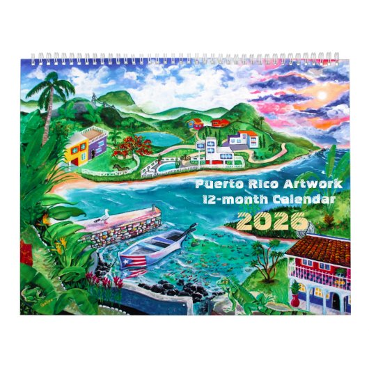 2026 Puerto Rico Art  カレンダー (カバー)