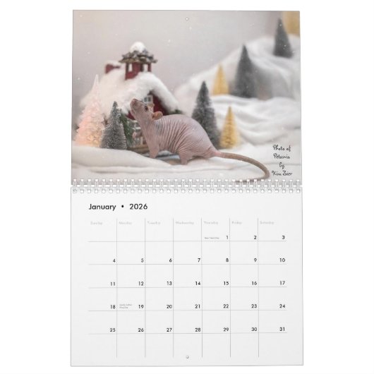 2026 Rats of The Rodent Reader Calendar G カレンダー (1月 2026)