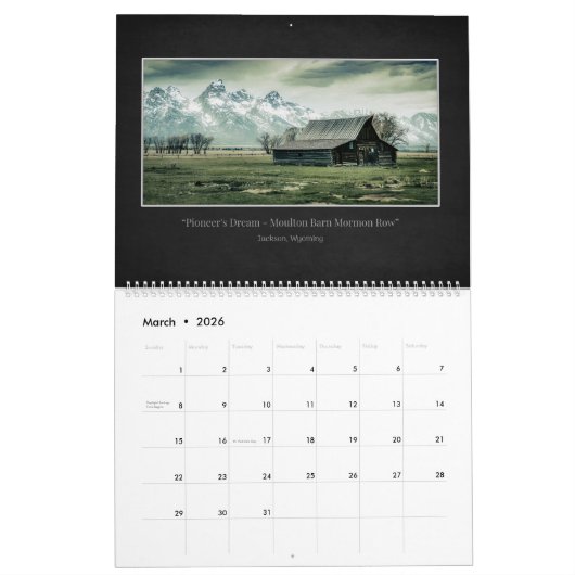 2026- Realm of Dreams Calendar カレンダー (3月 2026)