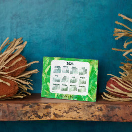 2026 Recoleta Green Tracks Desk Calendar by Janz フォトプラーク