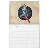 2026 Retro Pinup Girl Wall Calendar カレンダー (3月 2026)