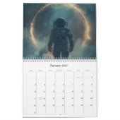 2026 Retro Space Art Calendar カレンダー (1月 2027)