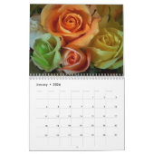2026 Rose Calendar カレンダー (1月 2026)