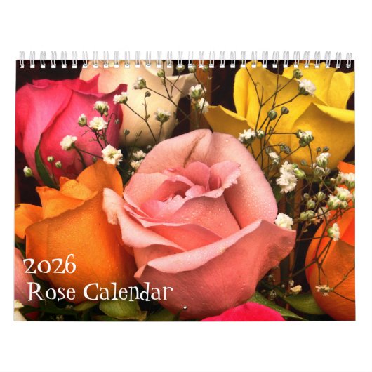2026 Rose Calendar カレンダー (カバー)