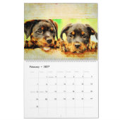 2026 Rottweiler Dog Rottie Mama Owner Lover Gift カレンダー (2月 2027)