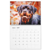 2026 Rottweiler Dog Rottie Mama Owner Lover Gift カレンダー (3月 2027)