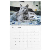 2026 Russian Blue Cat Mama Mom Lover Owner Gift カレンダー (2月 2027)