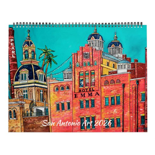 2026 San Antonio Artist Series Calendar カレンダー (カバー)