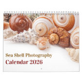 2026 Sea Shell | Coastal  Shell Photography カレンダー (カバー)