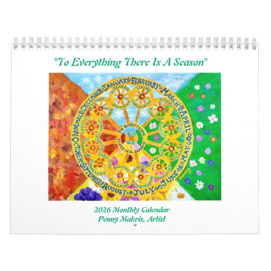 2026 Seasonal Monthly Calendar カレンダー (カバー)