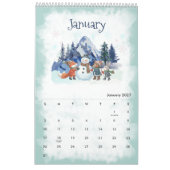 2026 Seasons Watercolor Calendar カレンダー (1月 2027)