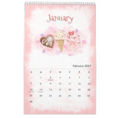 2026 Seasons Watercolor Calendar カレンダー (2月 2027)