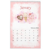 2026 Seasons Watercolor Calendar カレンダー (2月 2026)