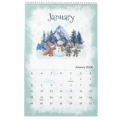 2026 Seasons Watercolor Calendar カレンダー (1月 2026)