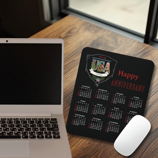 2026 Semiquincentennial Botanical Calendar  マウスパッド