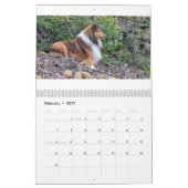 2026 Sheltie Calendar カレンダー (2月 2027)