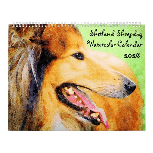 2026 Shetland Sheepdog Sheltie Mama Owner カレンダー (カバー)