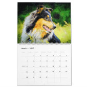2026 Shetland Sheepdog Sheltie Mama Owner カレンダー (3月 2027)