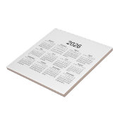 2026 Simple Minimalist Calendar タイル (側面)