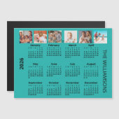 2026 Six Photos Colorful Calendar Magnet  (正面/裏面)