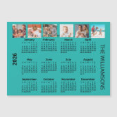 2026 Six Photos Colorful Calendar Magnet  (正面)