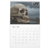 2026 Skull Art Calendar カレンダー (3月 2027)