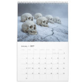 2026 Skull Art Calendar カレンダー (1月 2027)