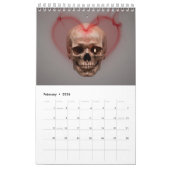 2026 Skull Art Calendar カレンダー (2月 2026)