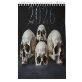 2026 Skull Art Calendar カレンダー