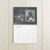 2026 Sleek Stylish Floral Artistic Photopop カレンダー