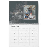 2026 Sleek Stylish Floral Artistic Photopop カレンダー (1月 2026)