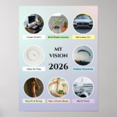 2026 Soft Gradient Circle Proper Vision Poster ポスター (正面)