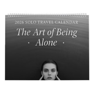 2026 Solo Travel Calendar - The Art of Being Alone カレンダー