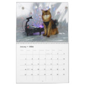 2026 Somali Cat Calendar Featuring Summer Samba カレンダー (1月 2026)