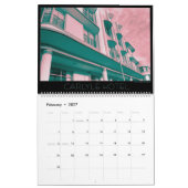 2026 South Beach Tropical Art Deco Calendar カレンダー (2月 2027)