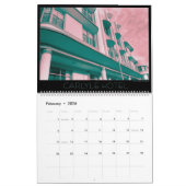 2026 South Beach Tropical Art Deco Calendar カレンダー (2月 2026)